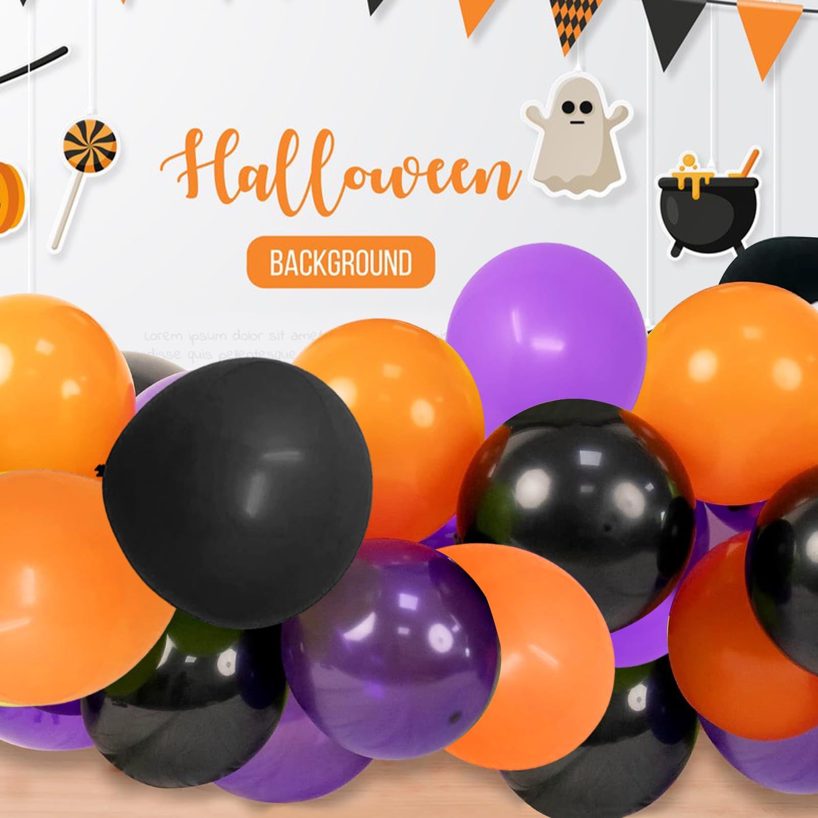 ☆送料無料☆】バルーン 風船 飾り付け ハロウィンバルーン 75個入 12