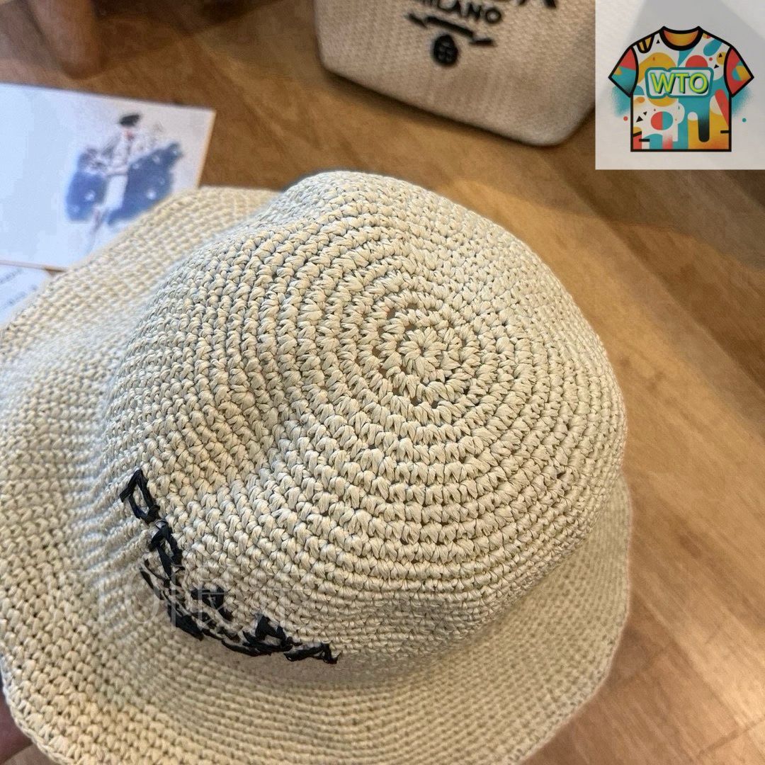 極美品 PRADA ストローハット 極美品 PRADA ストローハット（PRADA(プラダ) ストローハット