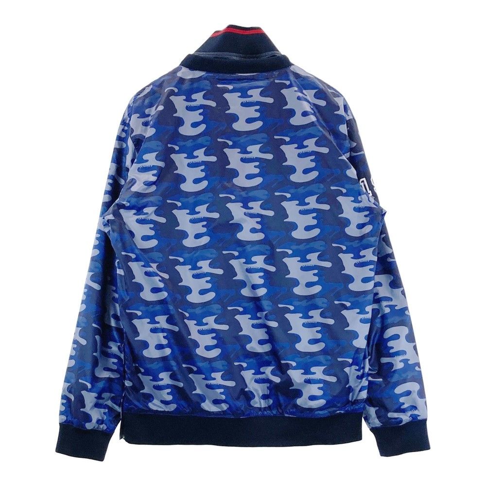 サイズ：L ADMIRAL アドミラル  インナー付 長袖ブルゾン 迷彩 カモフラ柄 ブルー系 [240101412955] ゴルフウェア メンズ ストスト サイズ：L ADMIRAL アドミラル インナー付 長袖ブルゾン 迷彩