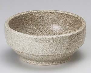 和食器 ミ412 058 グレー石目調スタッキングビビンバ19 cm