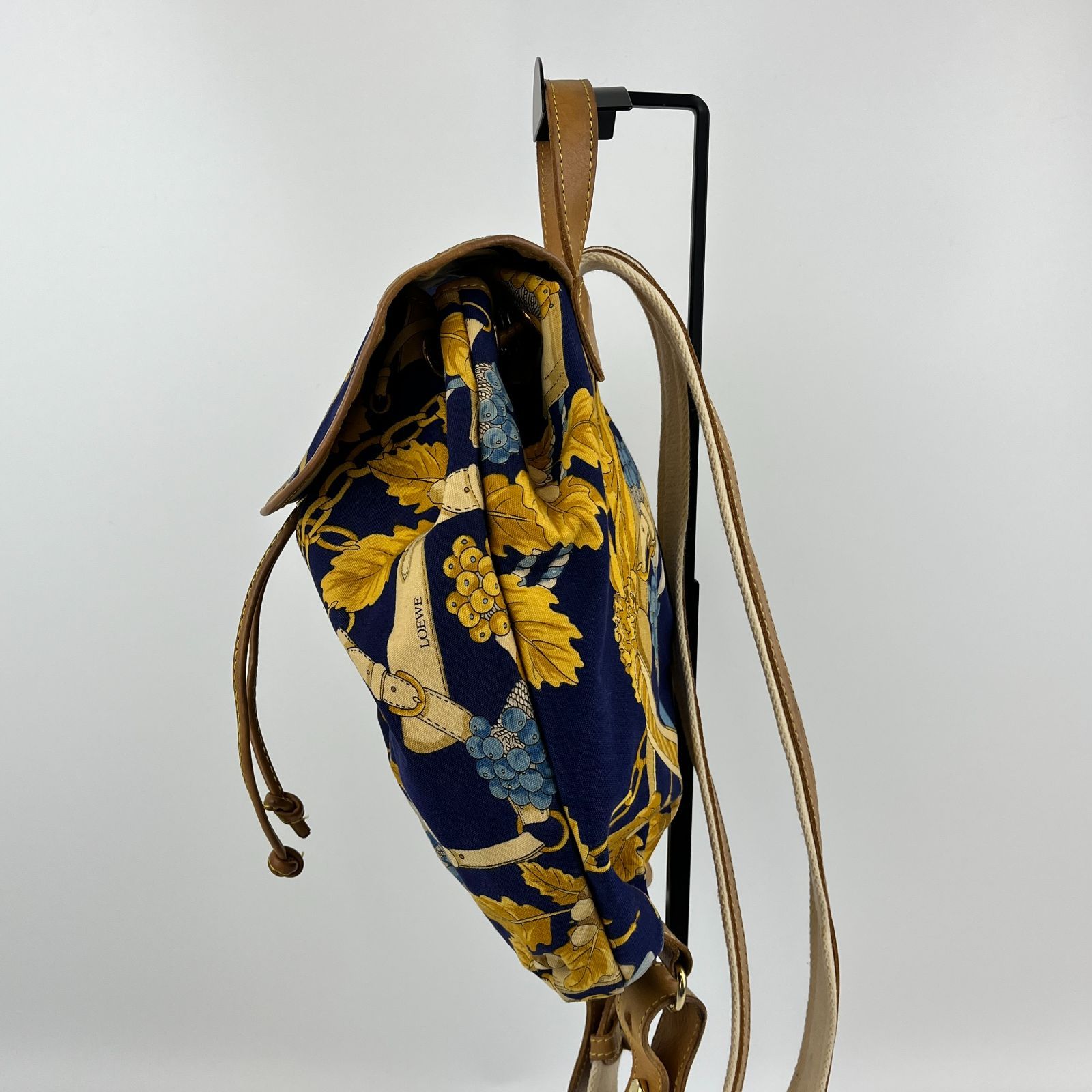 LOEWE ロエベ アナグラム リュック バックパック ヴィンテージ イタリア製 中古】LOEWE ロエベ アナグラム リュックサック バックパック