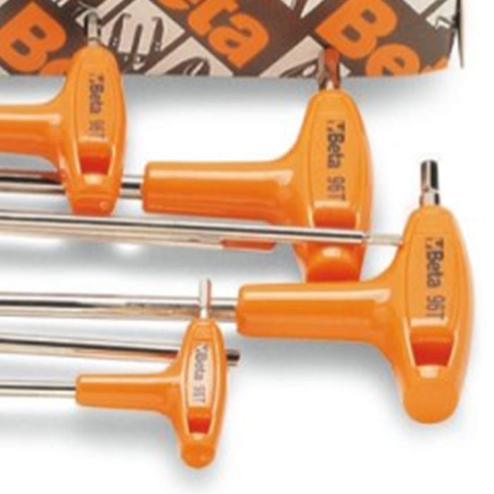 グリップ付Ｔ型ヘックスレンチセット6本組 96T/S6 グリップ付Ｔ型ヘックスレンチセット6本組 96T⁄S6 ウーザック X-Grip L