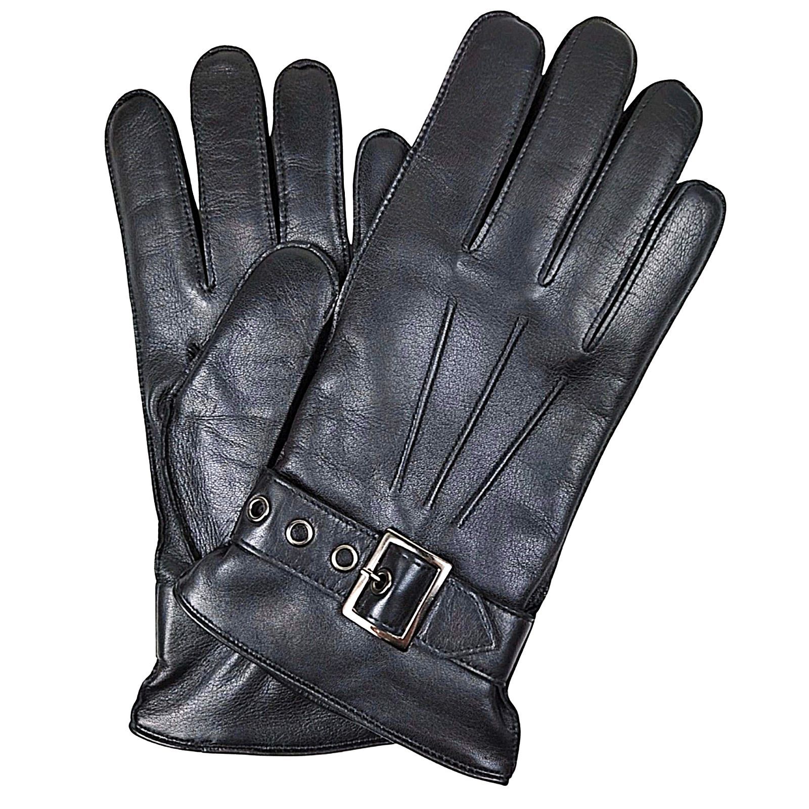 デンツ DENTS カーフベルト×カシミアライニンググローブ 手袋 ブラック サイズM