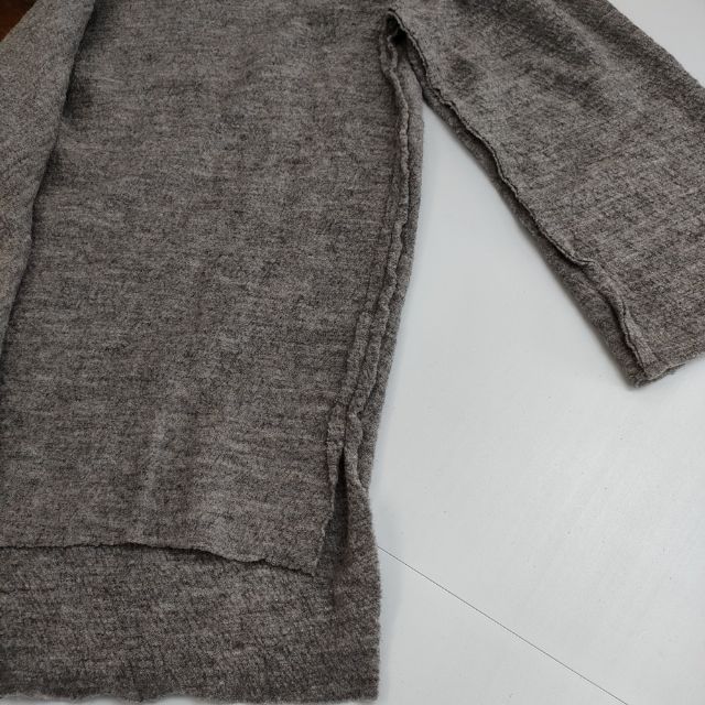 koton 縮絨ウール オフネックプルオーバー 212-691 セーター ニット グレー レディース コトン 5-1009T∞ NICORILABO_COM