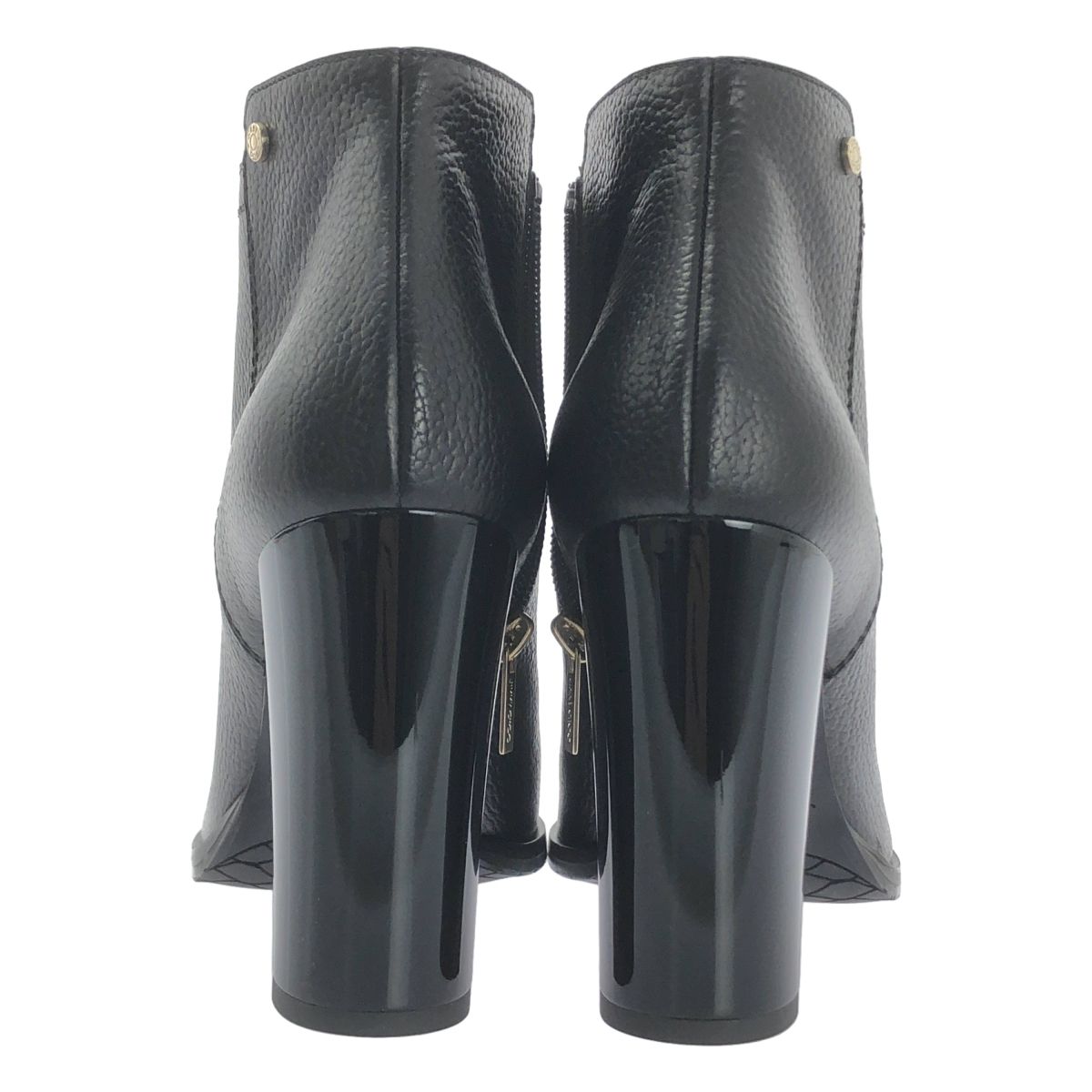 JIMMY CHOO/ジミーチュウ レザー サイドジップ ハイヒールロングブーツ