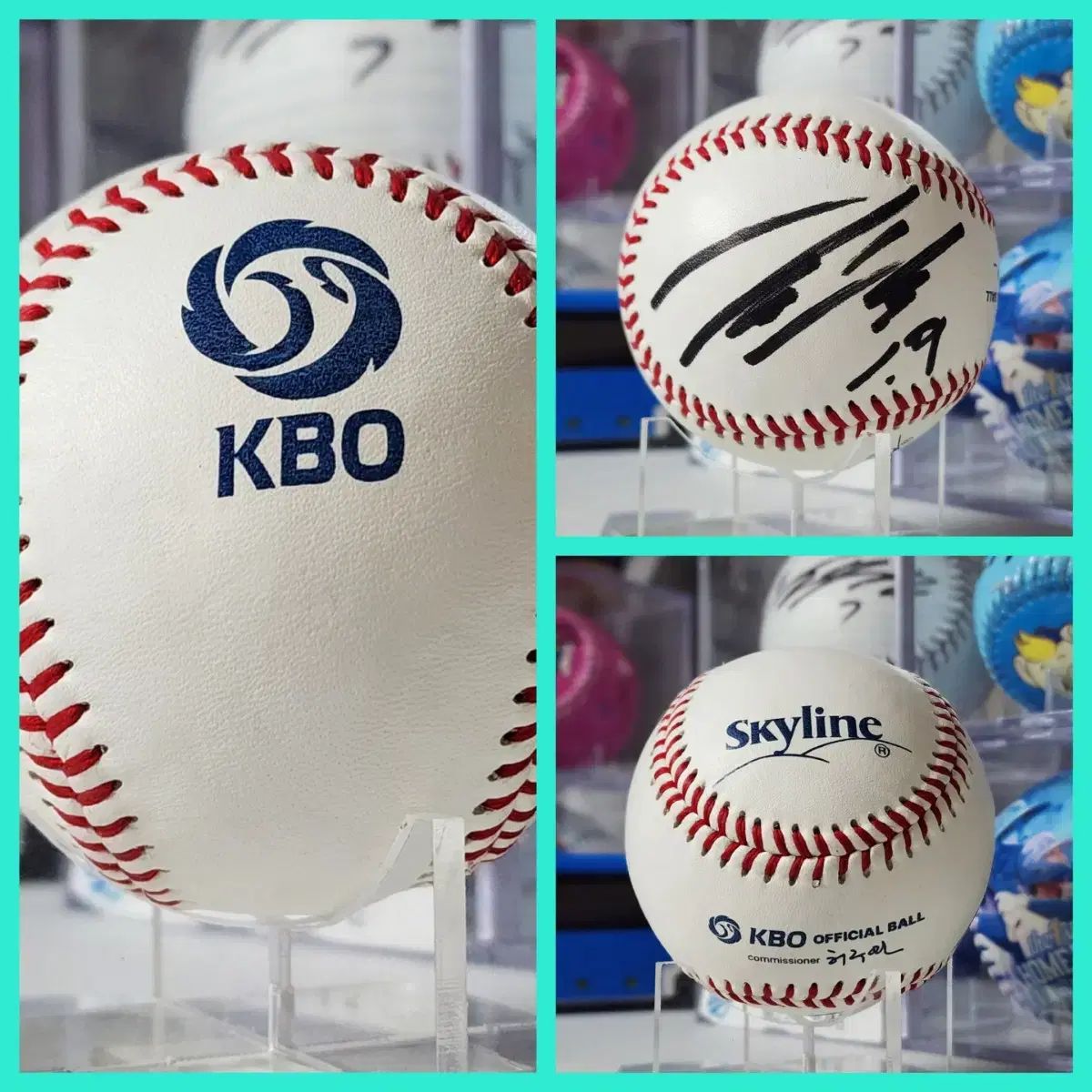ロッテ•ジャイアンツ　尹棟熙サインボール ロッテ・ジャイアンツ ジョンフン KBO 公式球 サイン入りサイン