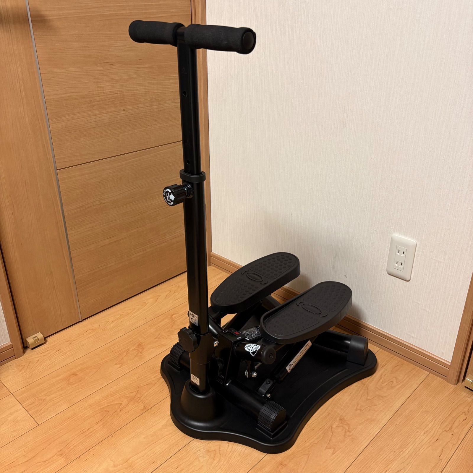 ナイスデイ NICE DAY 健康ステッパー ハンドル付 ブラック 黒