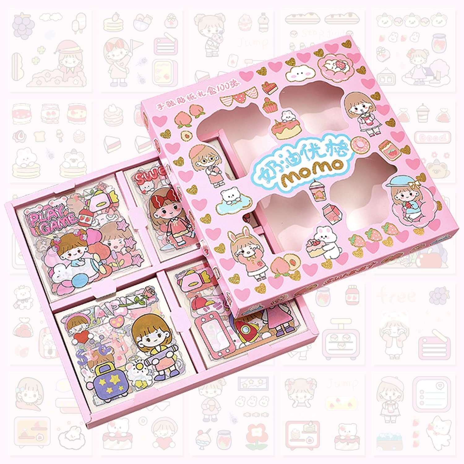 特売】手帳シール 韓国 シール コラージュ素材 シール 大量