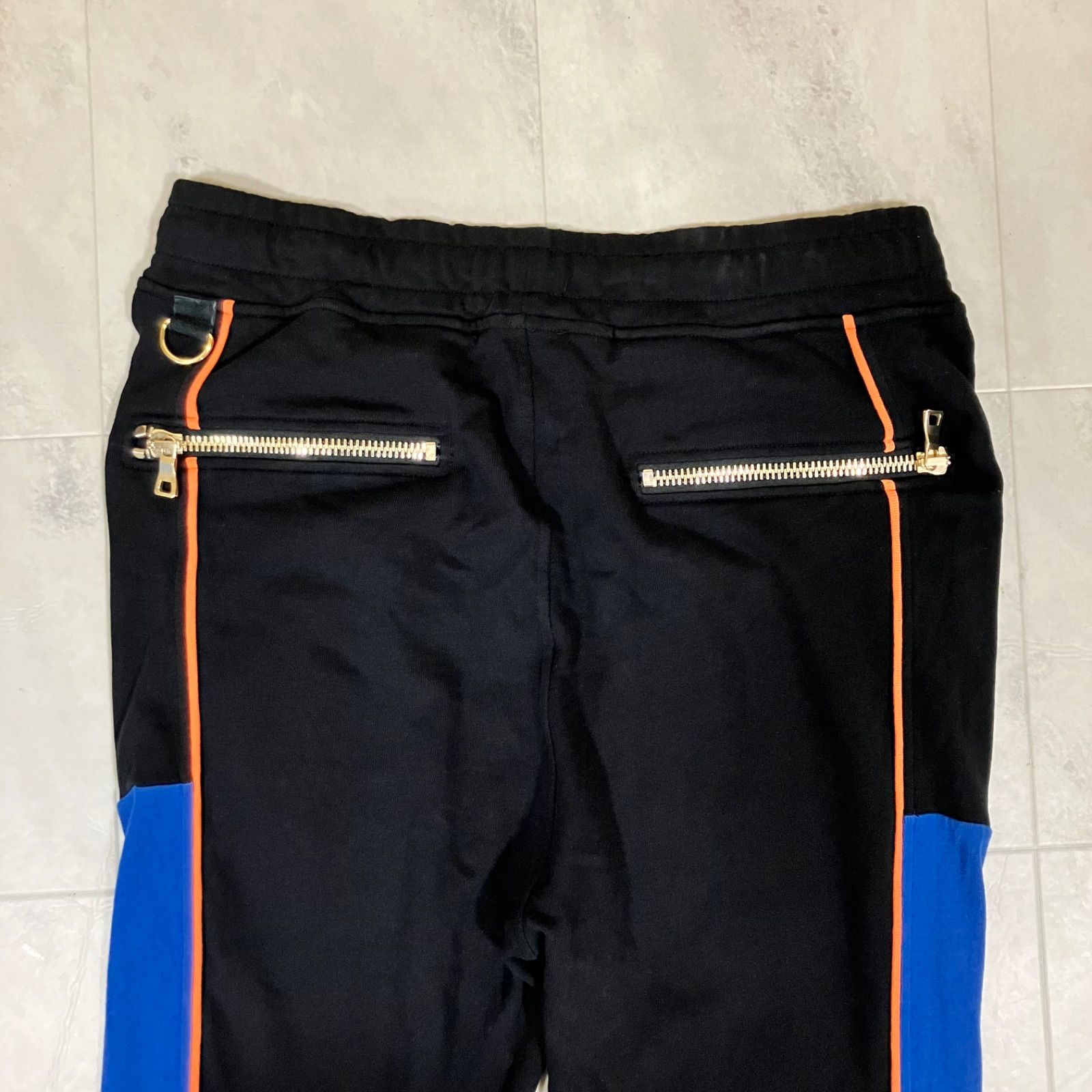 r)BALMAIN HOMME ランウェイ バルマンオム 配色切替 バイカー 