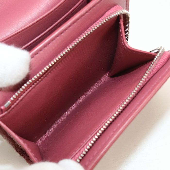 ロエベ 二つ折り財布 アナグラム コンパクト フラップウォレット