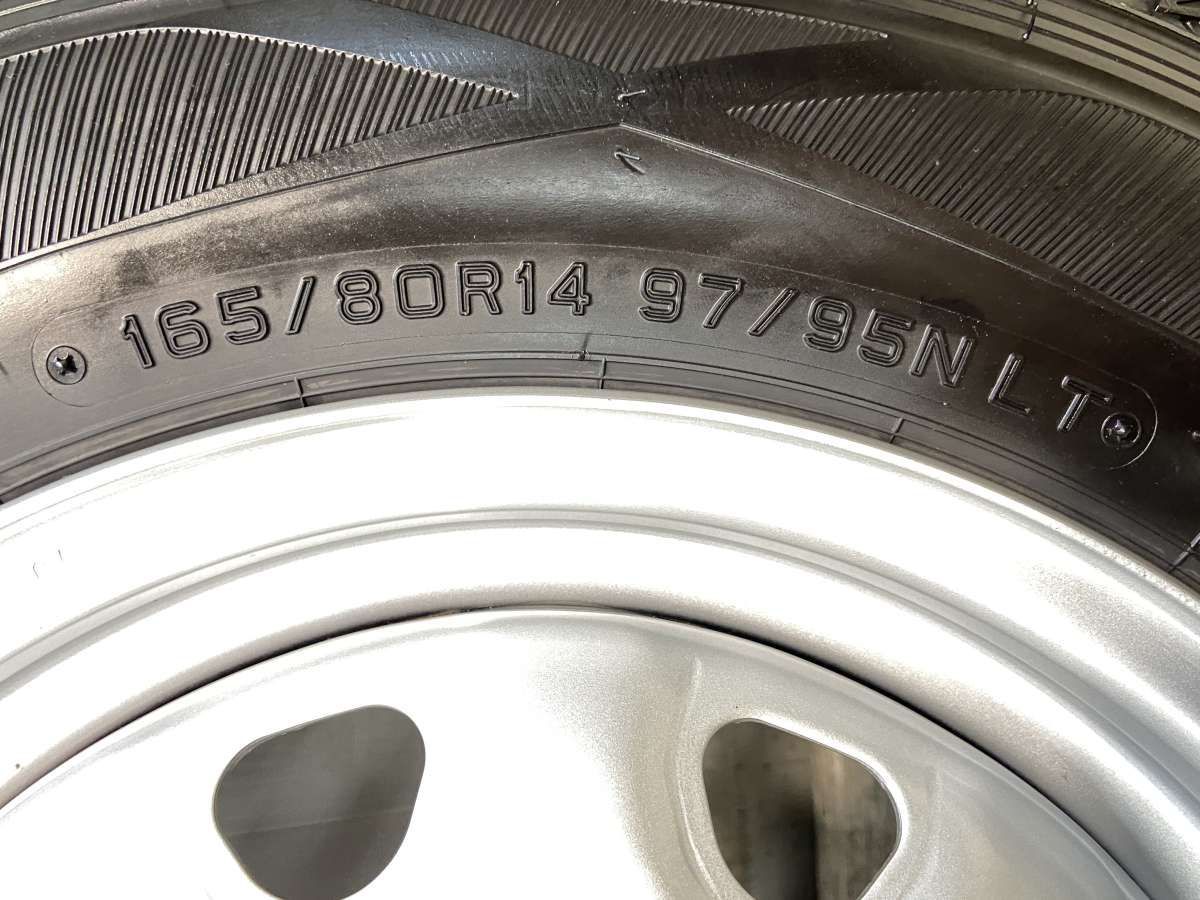 165/80R14 97/95N LT DUNLOP 鉄ホイール 4本セット 楽天市場】165