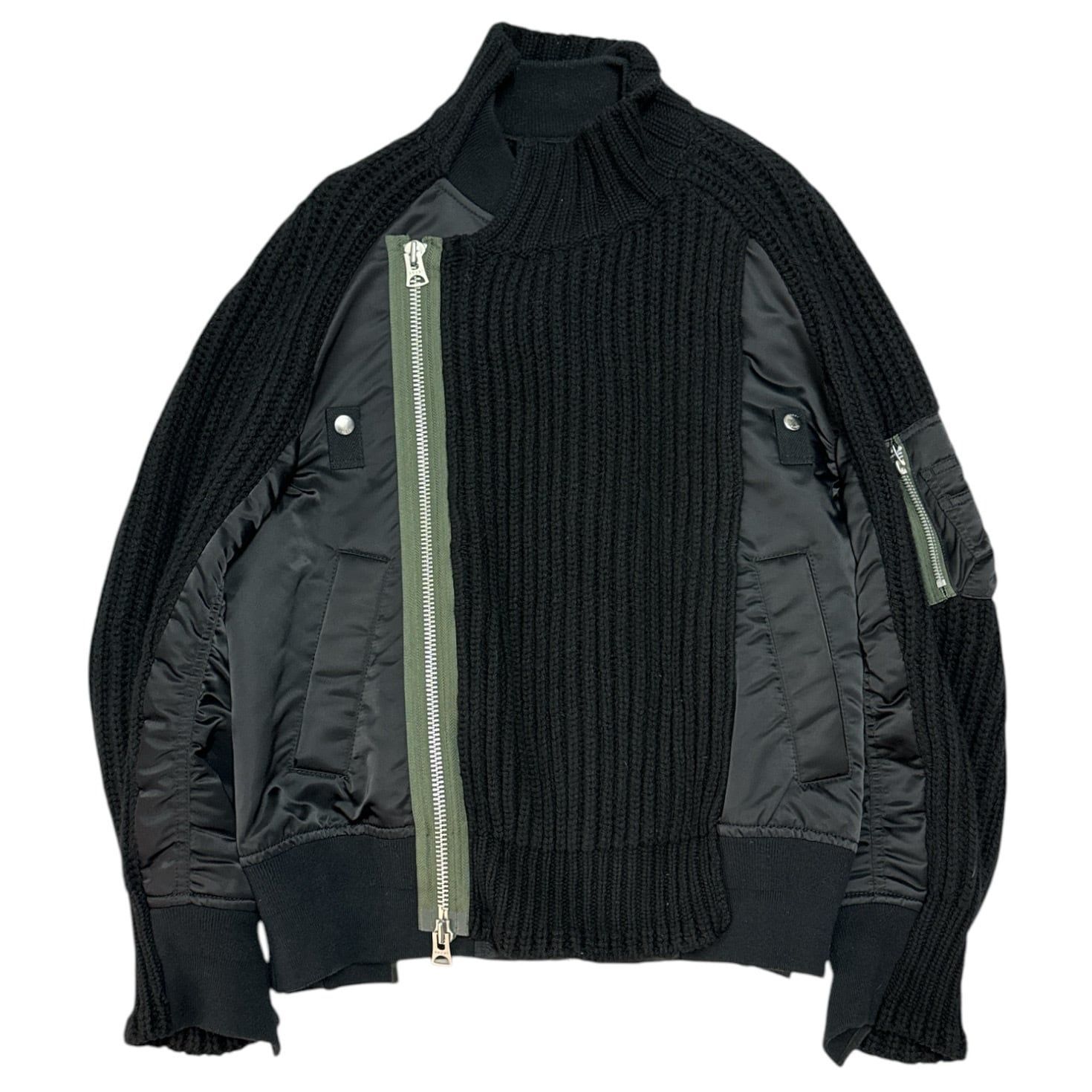 【期間限定送料無料】 sacai メルカリ - Jacket Knit Docking 22AW ジャケット・アウター