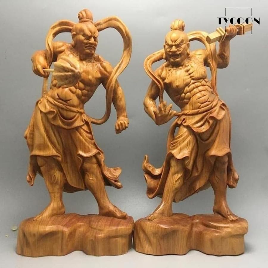 仏像 置物 金剛力士像 阿吽像 仁王像 金剛力士 2種セット 木彫り 仏壇仏像 祈る 厄除け 総高20cm 商売繁盛 無病息災 福徳 福運 厄除け WWW_OPDRERGINERDOGAN_COM