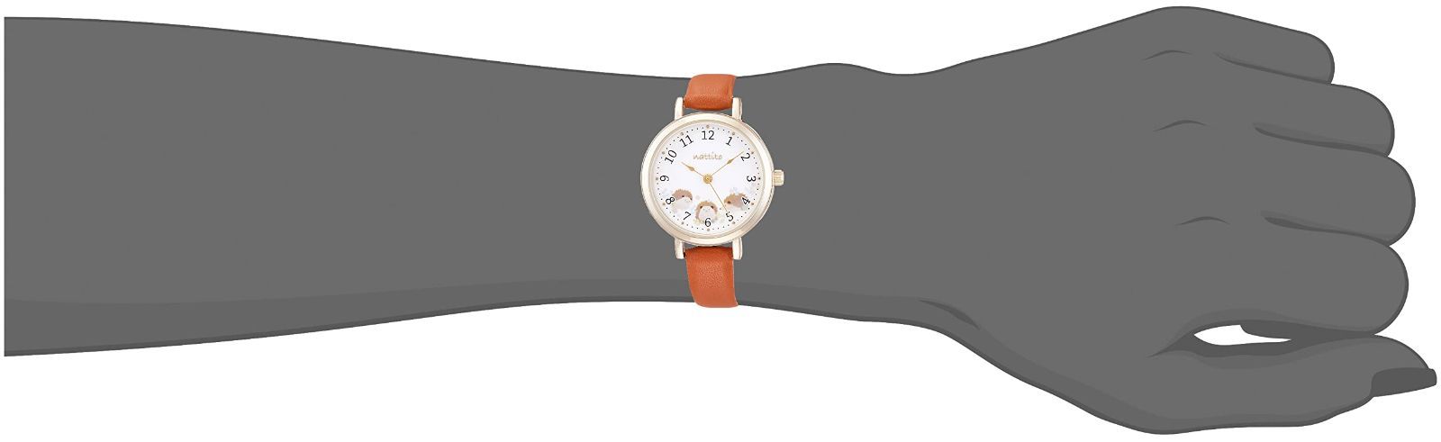 数量 動物柄 ハリネズミ ユールン 革ベルト アナログ ASS 155-4 腕時計 レディース フィールドワーク ブラウン