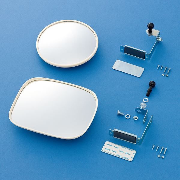 簡易タイプミラー 壁角15W【】