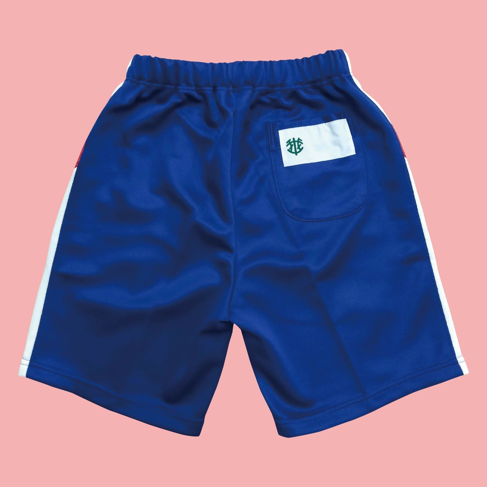 値下げ品・新品】OLEES ハーフパンツ ブルー 青 後ろポケット付き