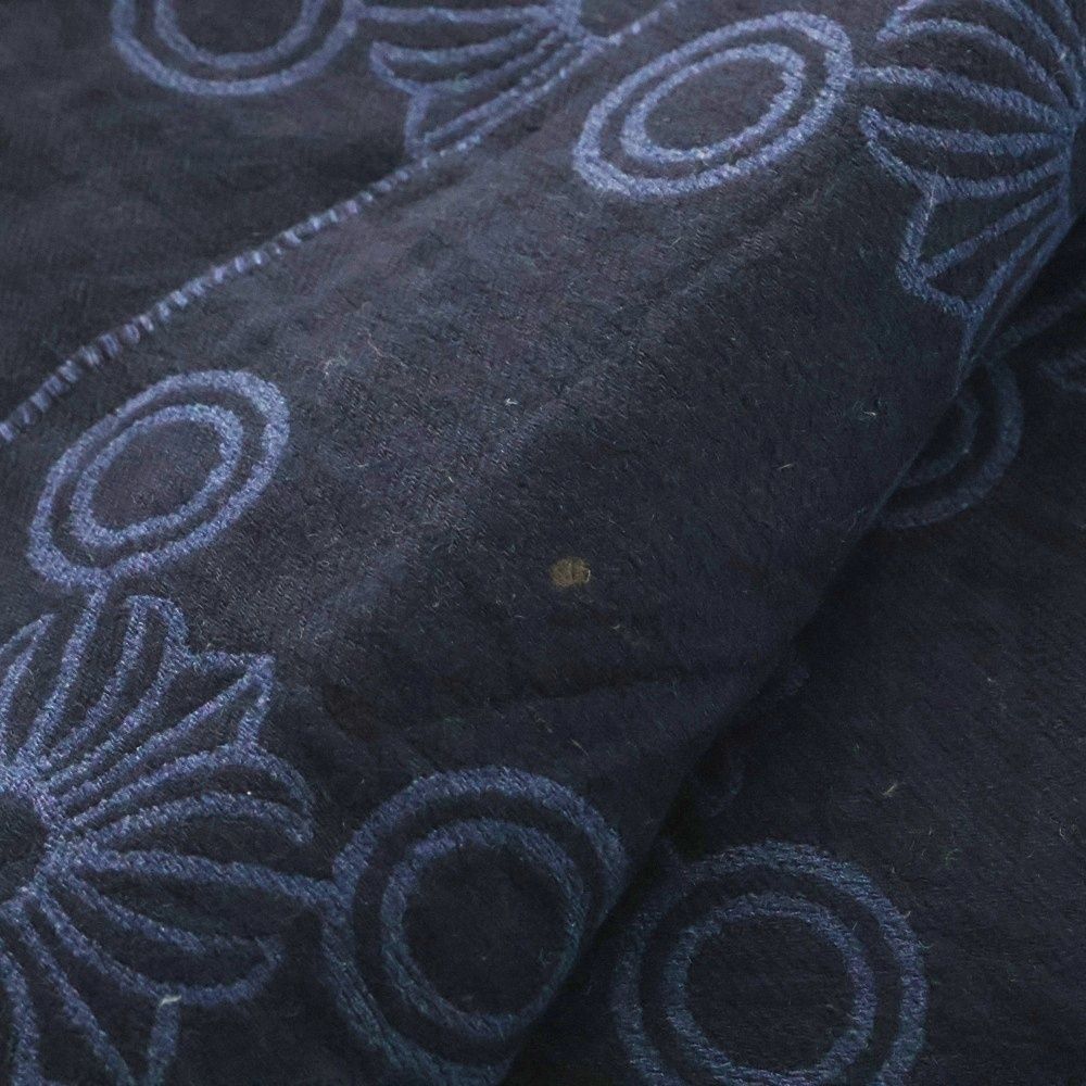 CHROME HEARTS クロムハーツ CH パッチ付き カシミヤブランケット ネイビー