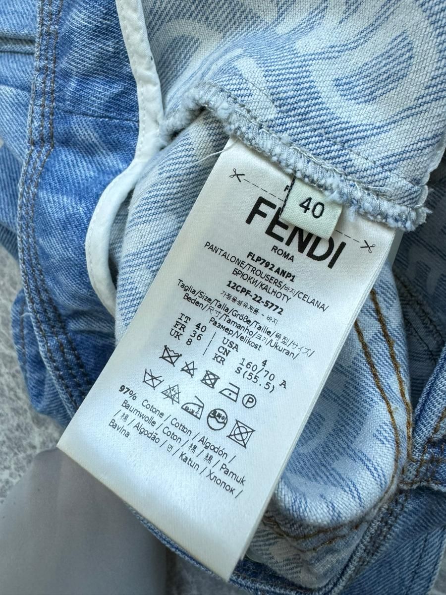23SS】 FENDI （フェンディ） デニム カーゴパンツ ショート