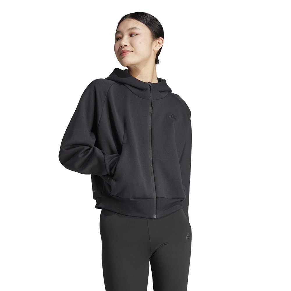 アディダス パーカー Z.N.E. フルジップパーカー IKU99 レディース ブラック IN5128 J|XL ブラック IN5128 XL