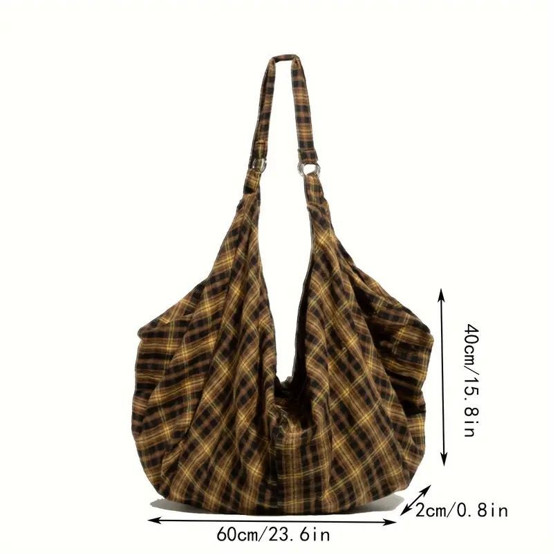 BAGGU サークルバッグ　ミディアム　キャンバス　ショルダー　チェック GUCCI グッチ バッグ ショルダーバッグ 735132 FABLE UULAG