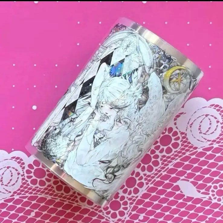 843 贝壳光7cm×6m 幻羽 半端巻き 海外マスキングテープ