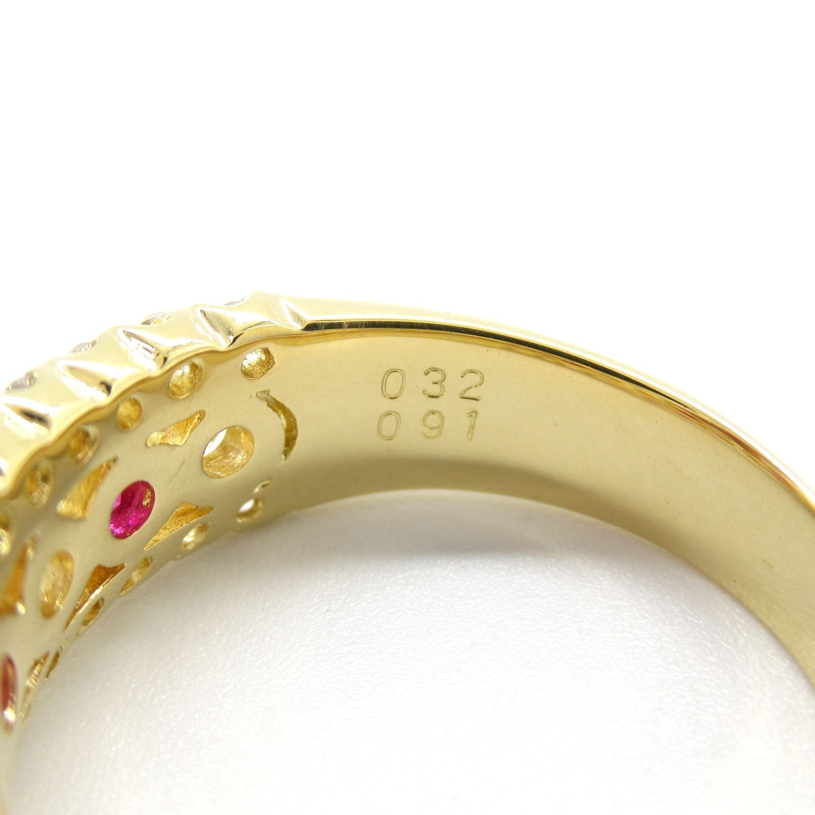 JEWELRY リング・指輪 ルビー ダイヤモンド リング ﾙﾋﾞｰ 5.7g #12.5 