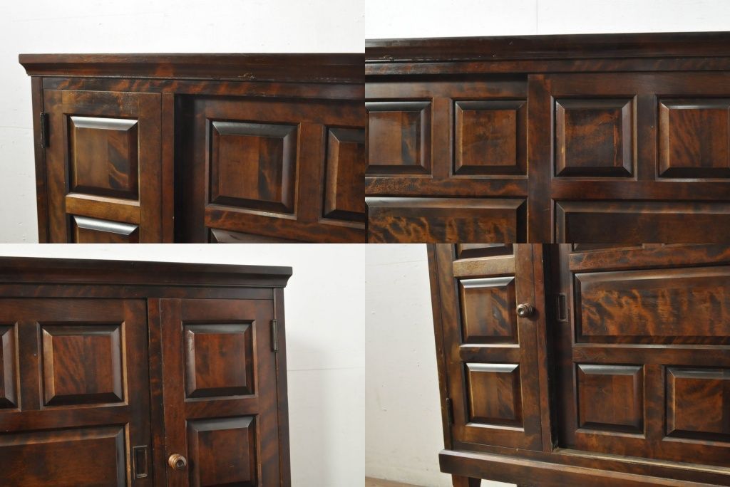 アンティーク 北海道民芸家具 下駄箱 サイドボード 収納棚 古家具