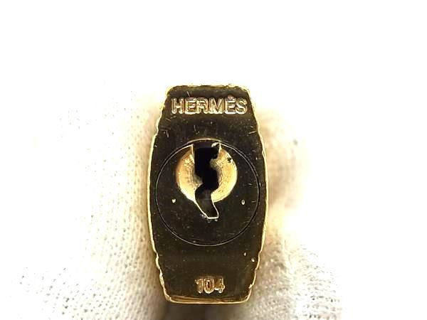□美品□ HERMES エルメス カデナ 南京錠 パドロック 104 鍵 キー