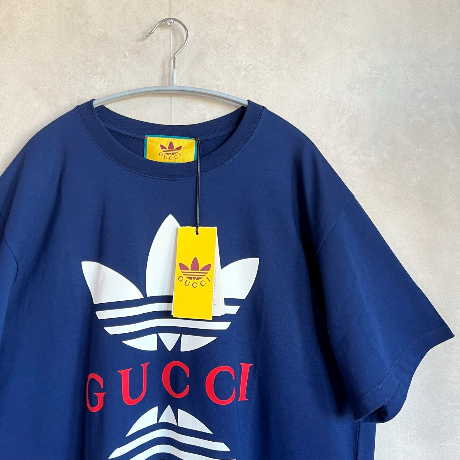 新品箱付き・国内完売商品】adidas x Gucci コラボ Tシャツ - メルカリ