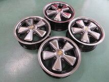 ポルシェアロイ 15X4.5 15X5.5 5H 130 エンブレム ポリッシュ＆ブラック FUCHS フックス ビートル TYPE1 BUS TYPE2