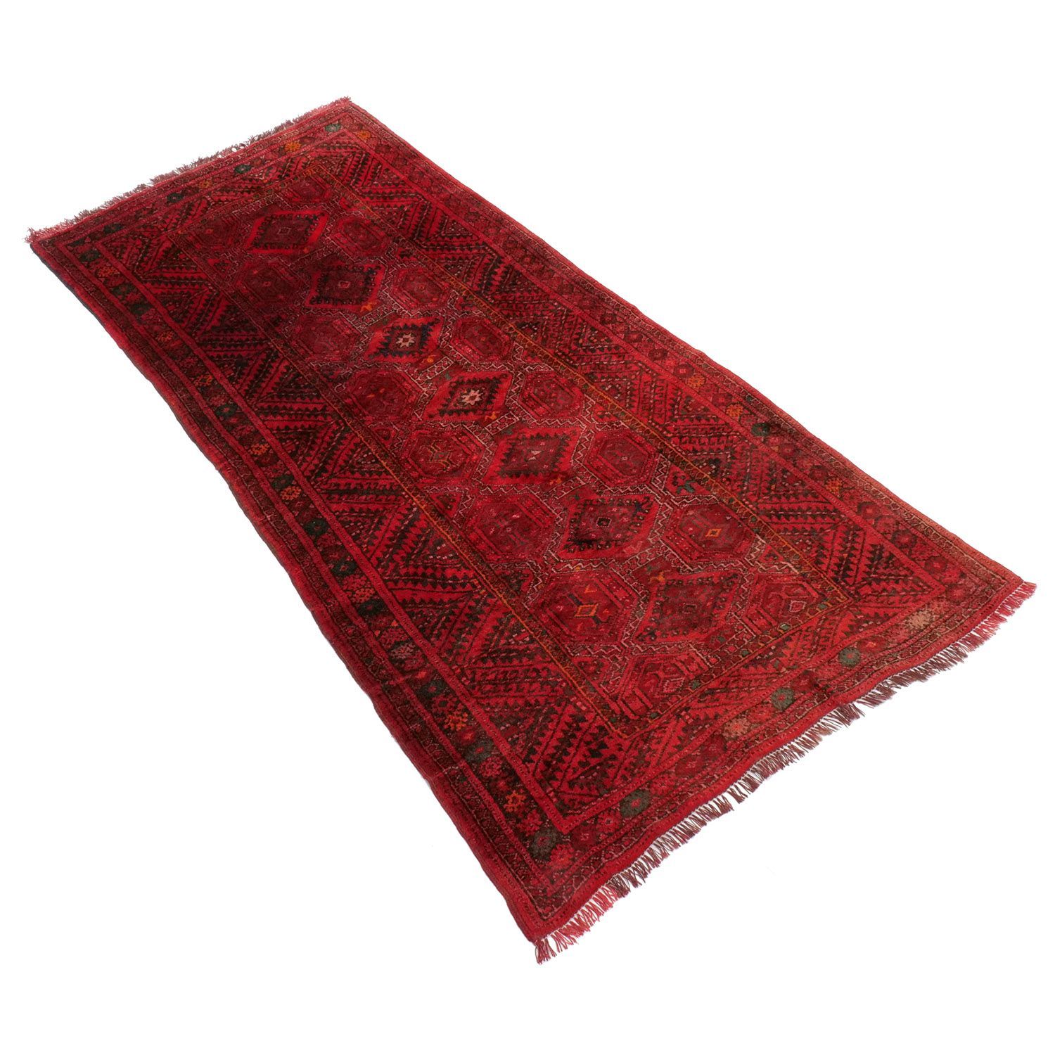 シールヴァン 1950年代 2560×1200mm セミアンティーク ミナハニ 手織り - carpet-アンティークペルシャ絨毯 ヴィンテージラグ専門店