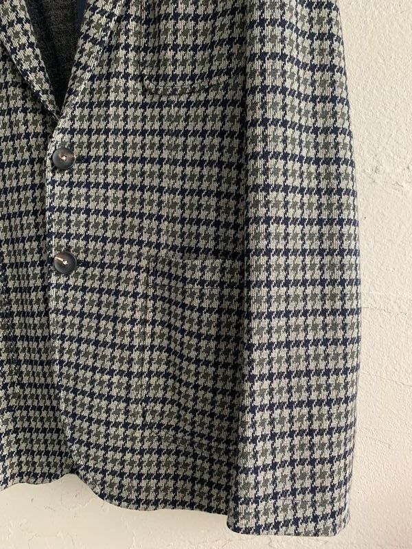 THE GIGI チェック柄 テーラードジャケット 46 極上リネン×シルク