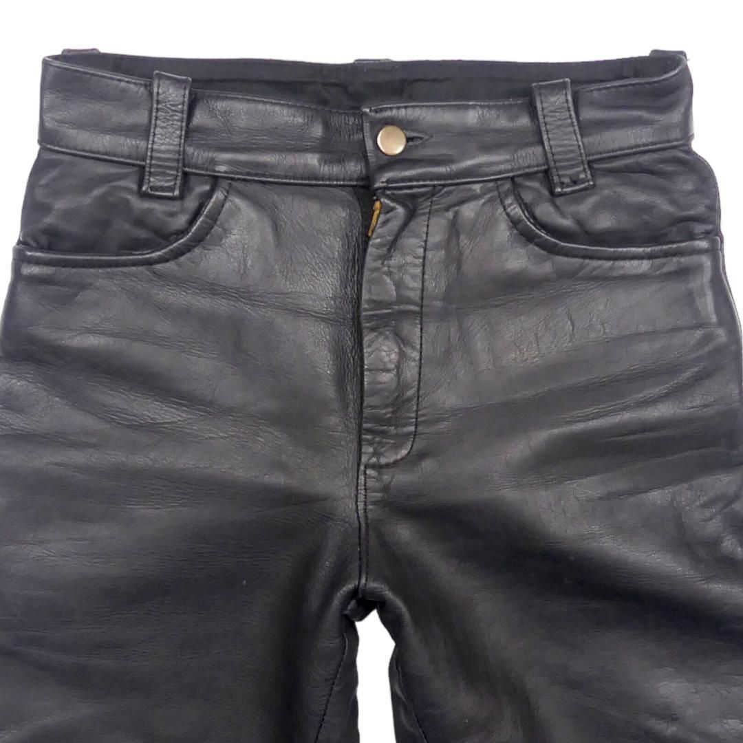 バンソンvansonレザーパンツ スリムフィット　サイズ29 美品！ウイメンズ！ バンソンvansonレザーパンツ スリムフィット サイズ29 美品