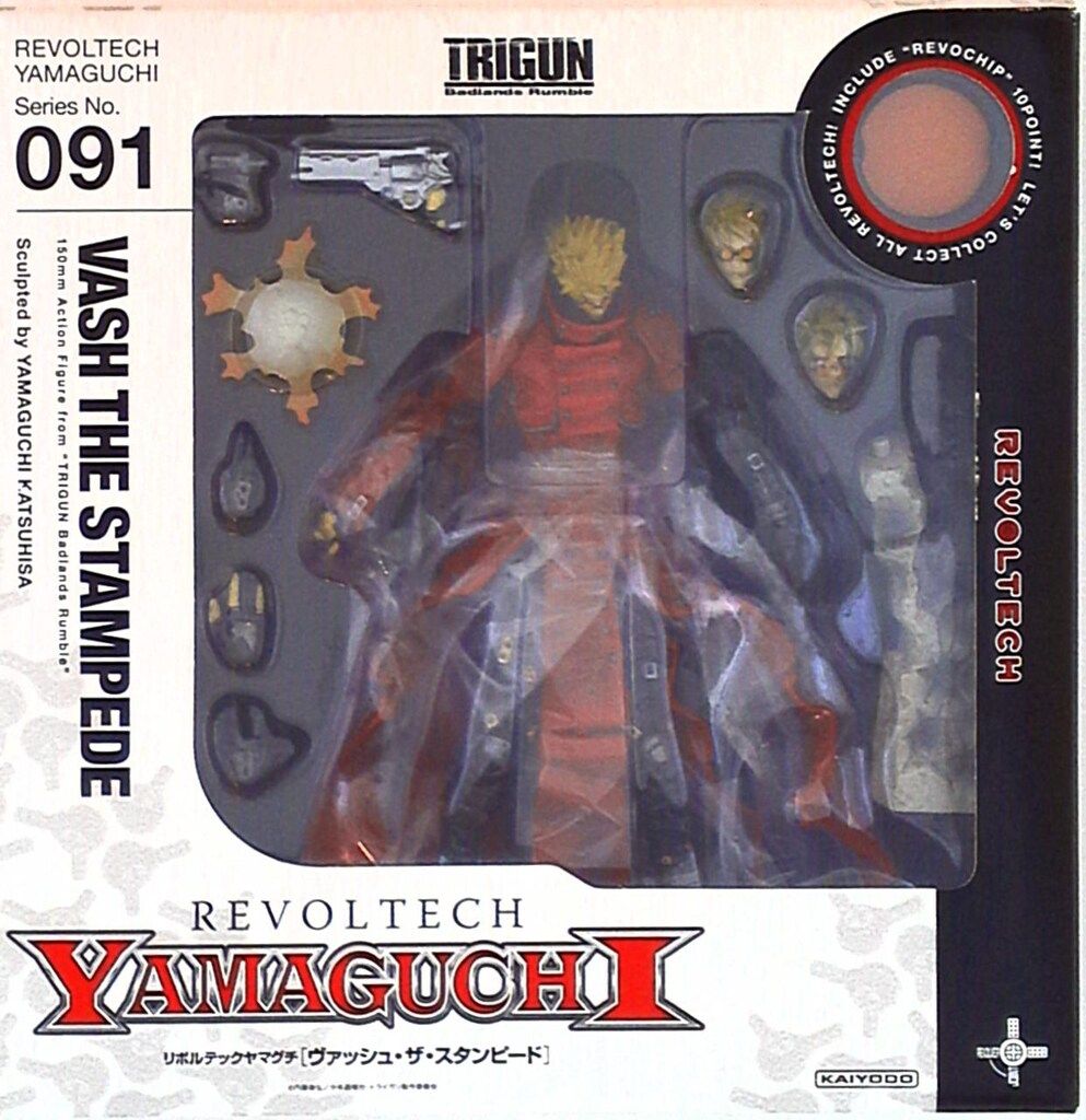 d*3様 中古TRIGUN リボルテックヤマグチ 　ヴァッシュ・ザ・スタンピード 中古】(本体C/箱B)リボルテックヤマグチ No.091 トライガン