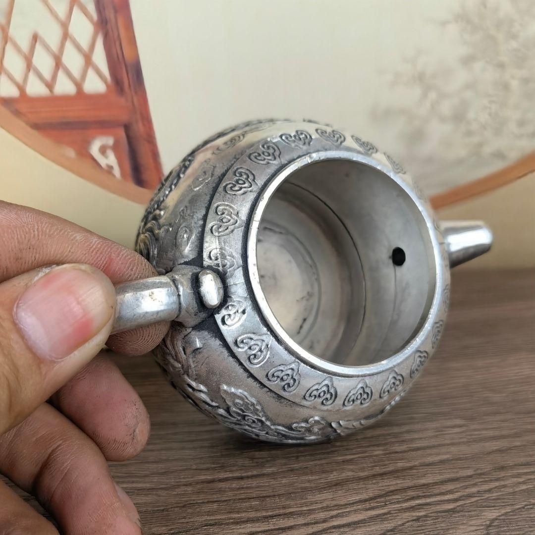 銅器 龍鳳呈祥茶壺 徳利 茶道具 煎茶器 装飾品 工芸品 置物