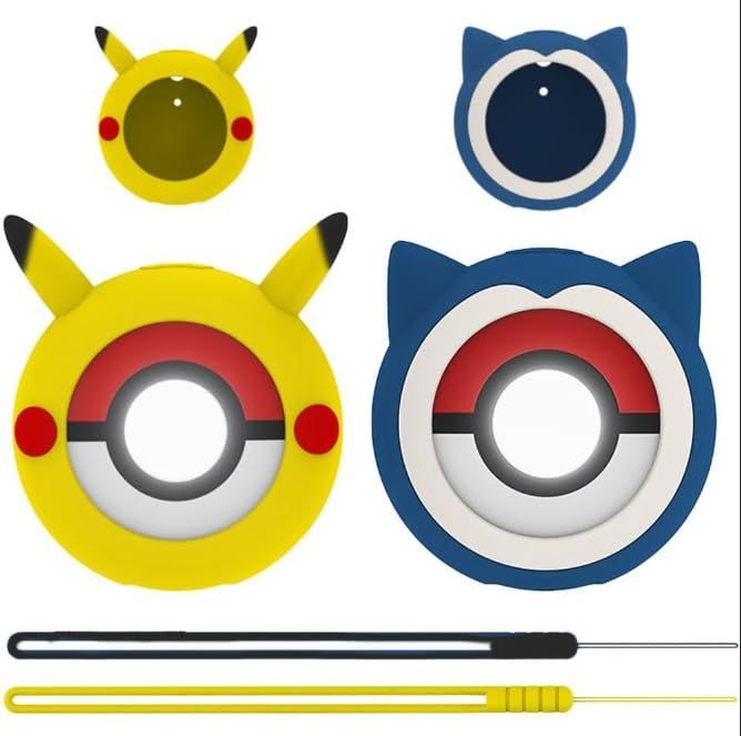 Plus ケース GO HVUYAL 軽量 キズ防止 防塵 P-okemon 傷つきにくい 柔らかなシリカゲルのスポーツクールなデザイン 衝撃 吸収 パック For スリム ソフト ケースカバー 落下防止保護 ブルー キュート イエロー