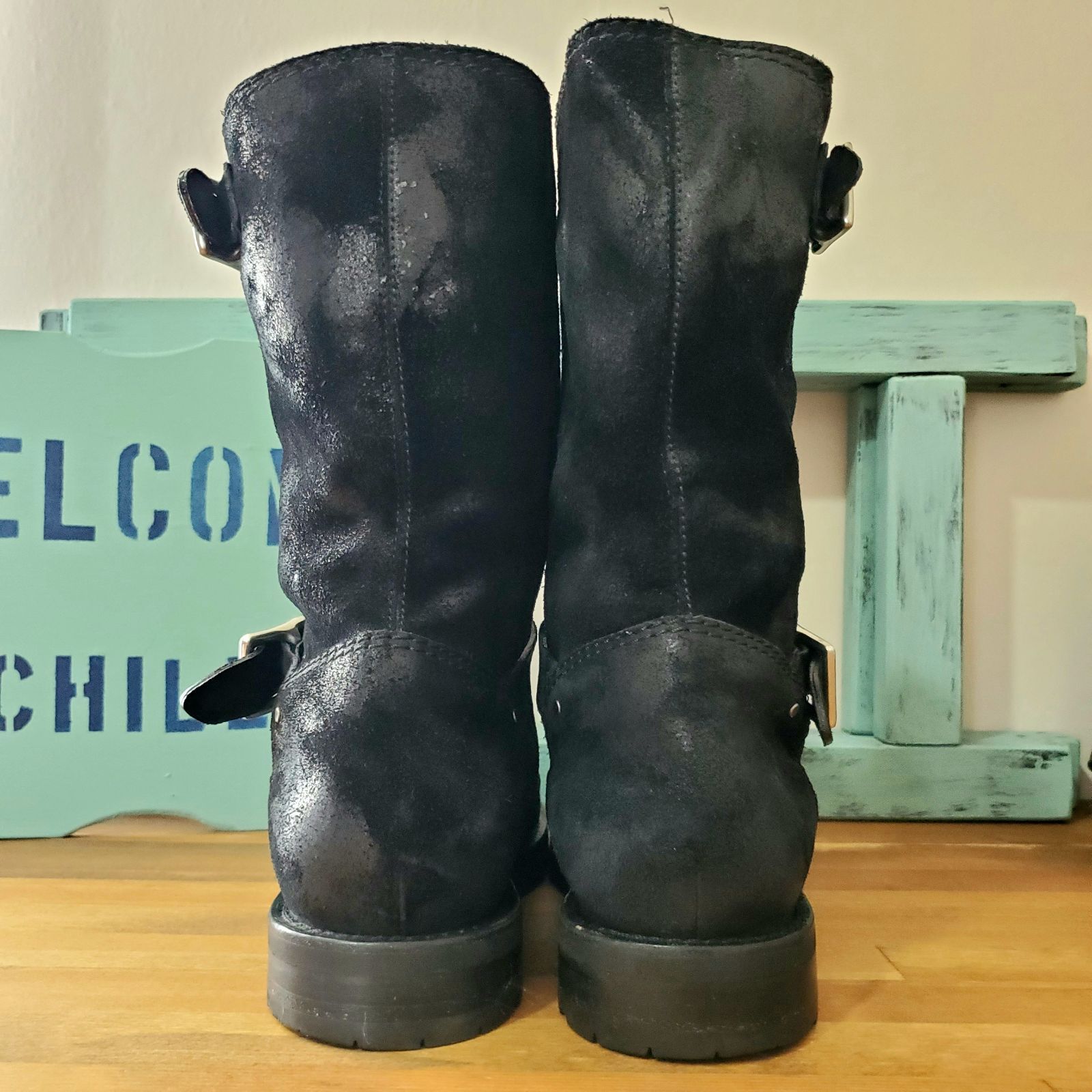 JIMMY CHOO ジミーチュウ□極美品 16年 イタリア製 choo247 ワックス 