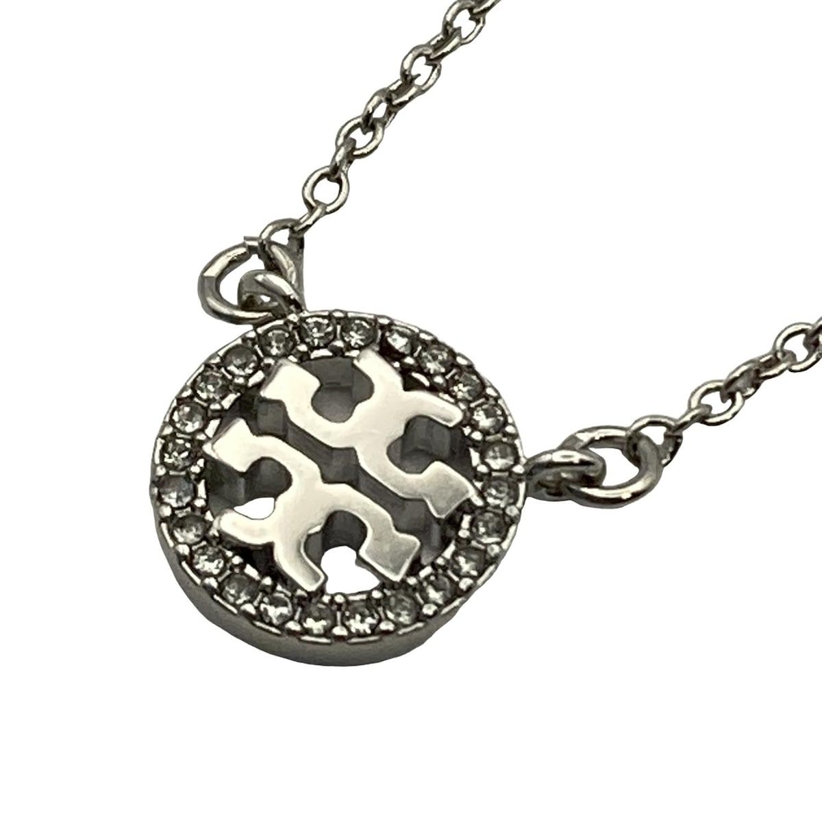 TORY BURCH(トリーバーチ) ネックレス美品 - シルバー×クリア