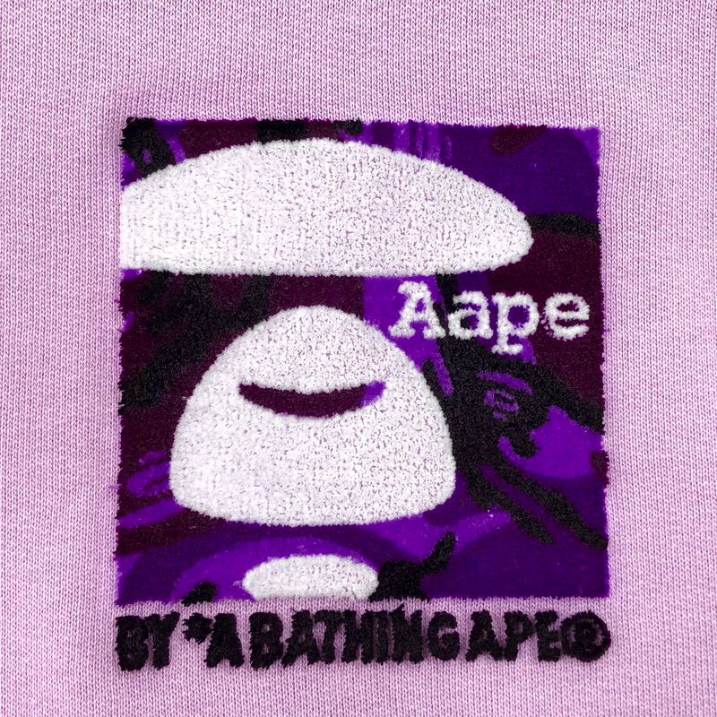 アベイシングエイプ　長袖パーカー　長袖トップス　ジップアップ　グレー　M 中古品】A BATHING APE アベイシングエイプ PULLOVER HOODIE