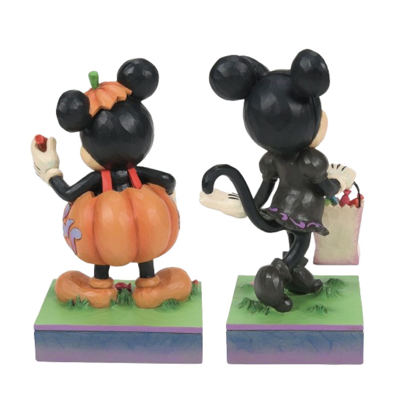 ディズニー ミッキー パンプキン ミニー ブラックキャット セット ハロウィン 飾り フィギュア ジムショア Mickey Pumpkin Costume Minnie Black Cat Costume JIM SHORE 正規輸入品 置物 インテリア