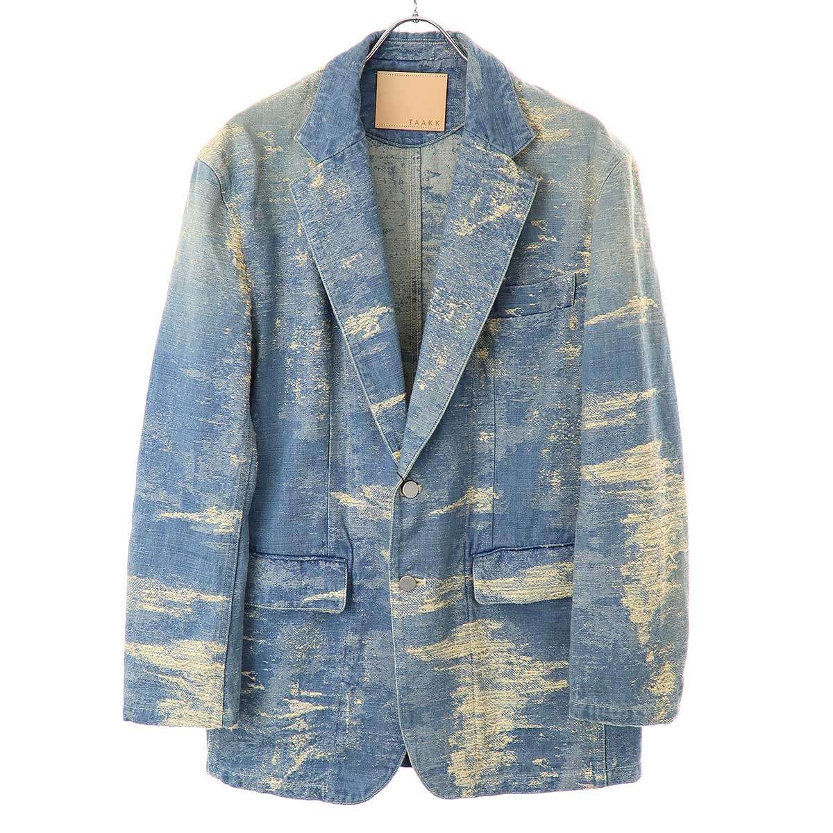 TaaKK ターク TaaKK 24SS DENIM JACKET ブリーチ加工ジャガード