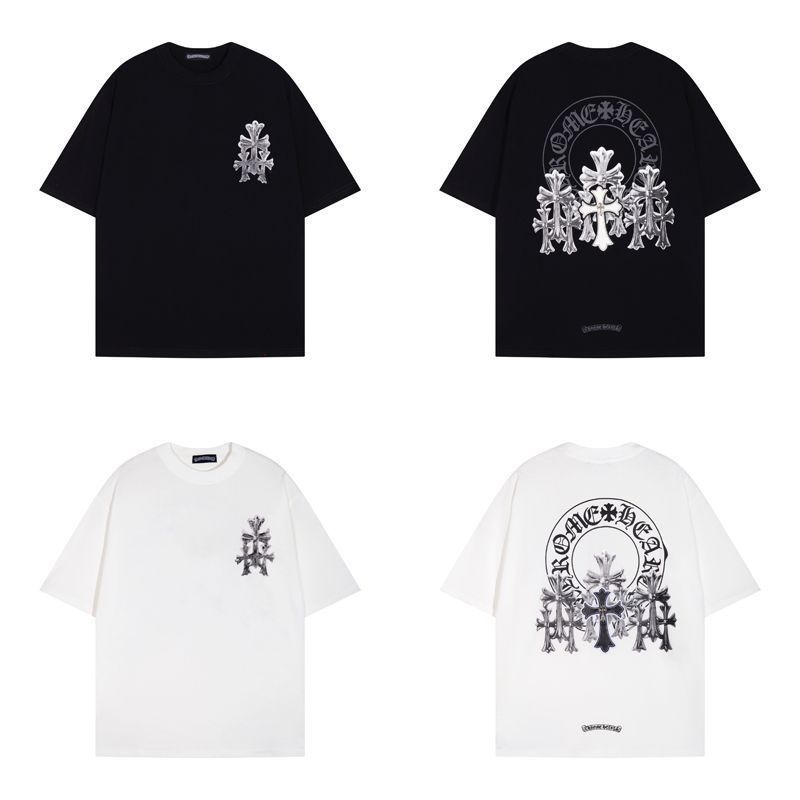 Chrome hearts クロムハーツ Tシャツ プリントシャツ 半袖Tシャツ 男女兼用 黒/白 S-XLサイズ#16 P1491 - メルカリ