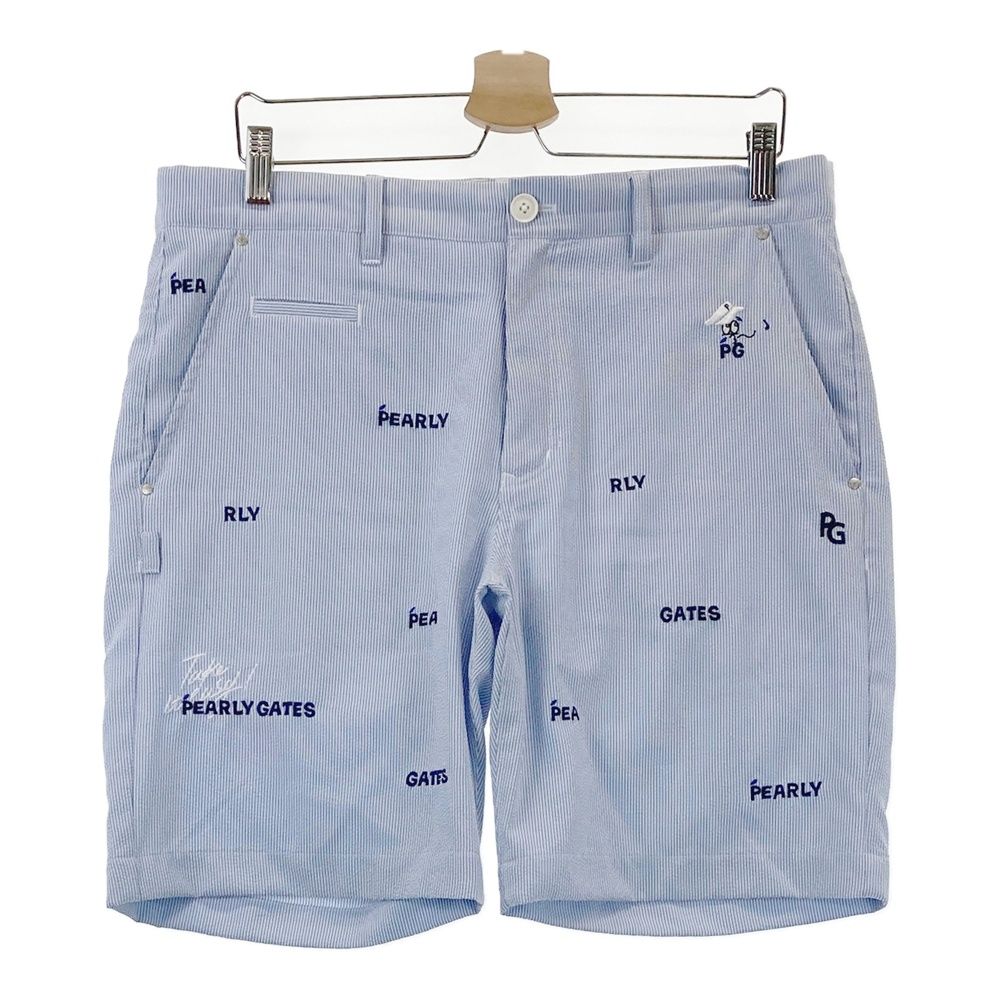 サイズ 6 PEARLY GATES パーリーゲイツ モデル ハーフパンツ Peサッカー ブルー系 240101536423 ゴルフウェア メンズ ストスト