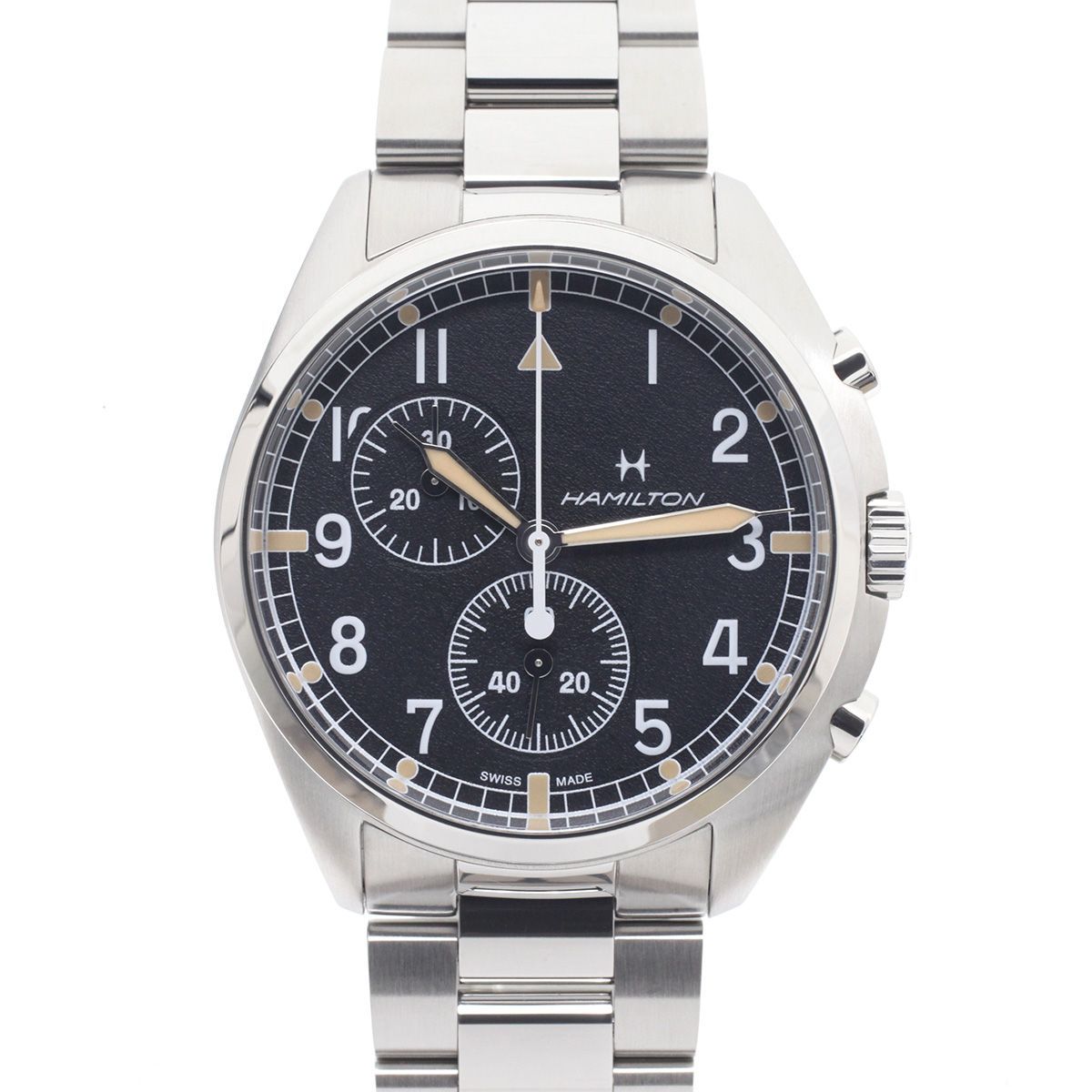 ハミルトン カーキアビエーション パイロット パイオニアクロノ クオーツ H76522131 / H765220 SS 【送料無料】 メンズ HAMILTON  070304AAXMHGNW-17074