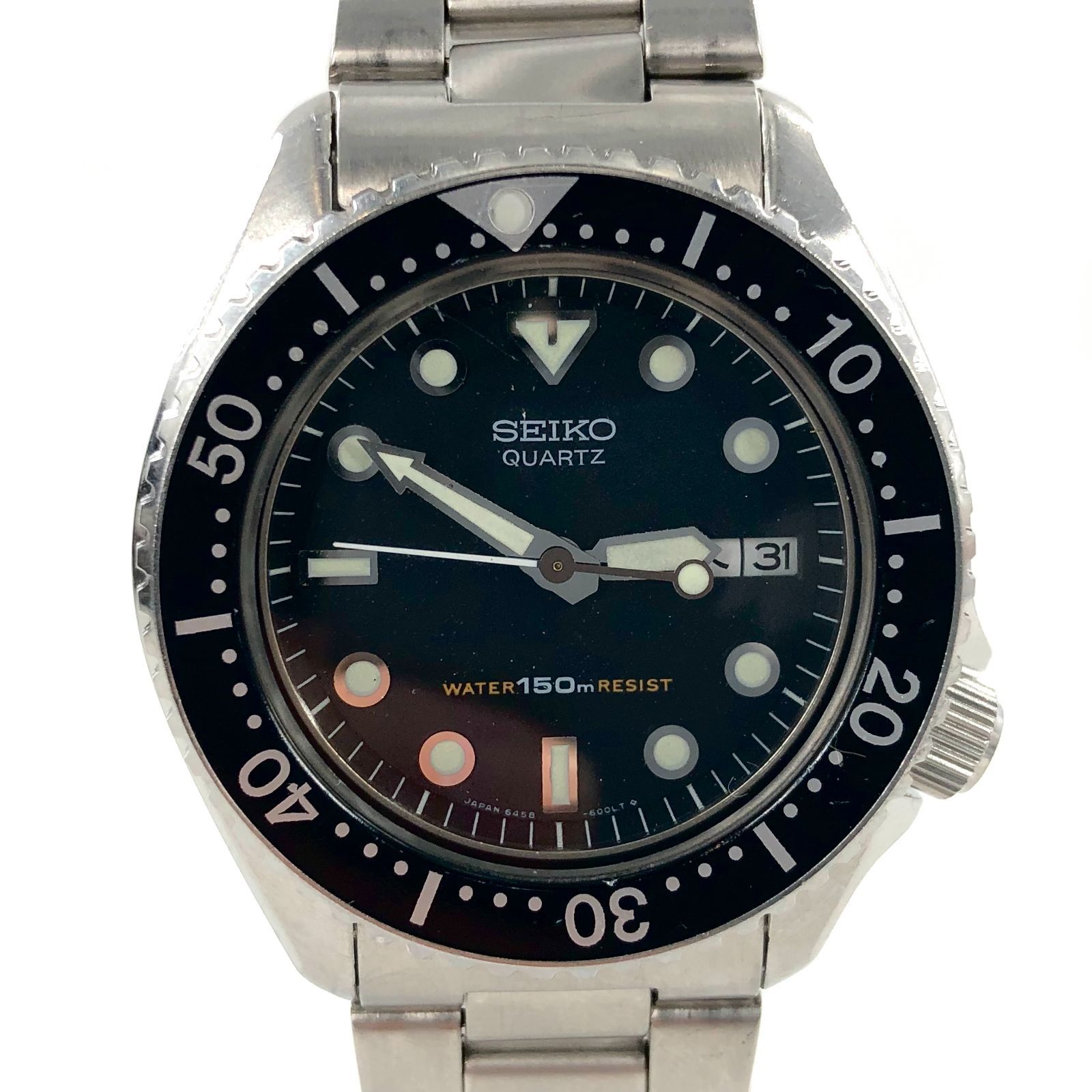 SEIKO セイコー 6458-6000 ダイバーズウォッチ QZ/SS デイデイト
