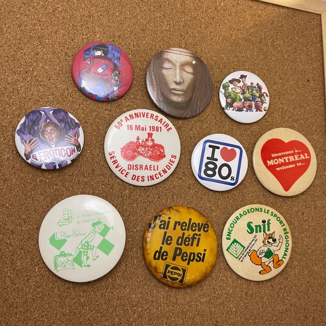60S 70S 80S 90S Vintage バッジ 17 古着 アンティーク 缶バッジ ビンテージ アンティーク B 50s ~ 60s 70s 80s 90s 00s