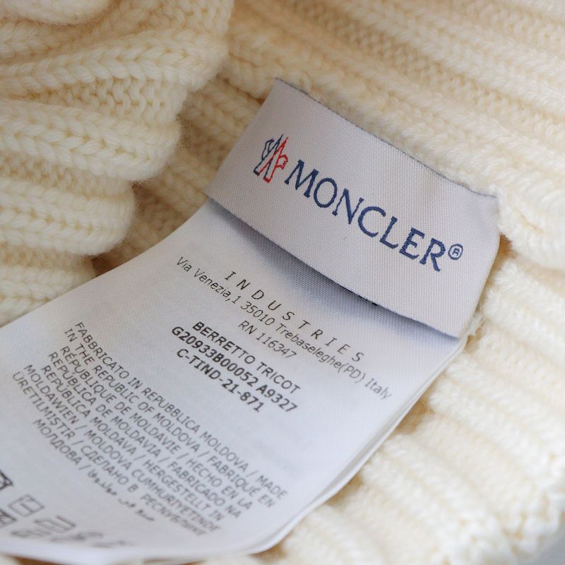 MONCLER BERRETTO TRICOT ワッペン付 リブニットキャップ MONCLER BERRETTO TRICOT ワッペン付 リブニットキャップ 楽天