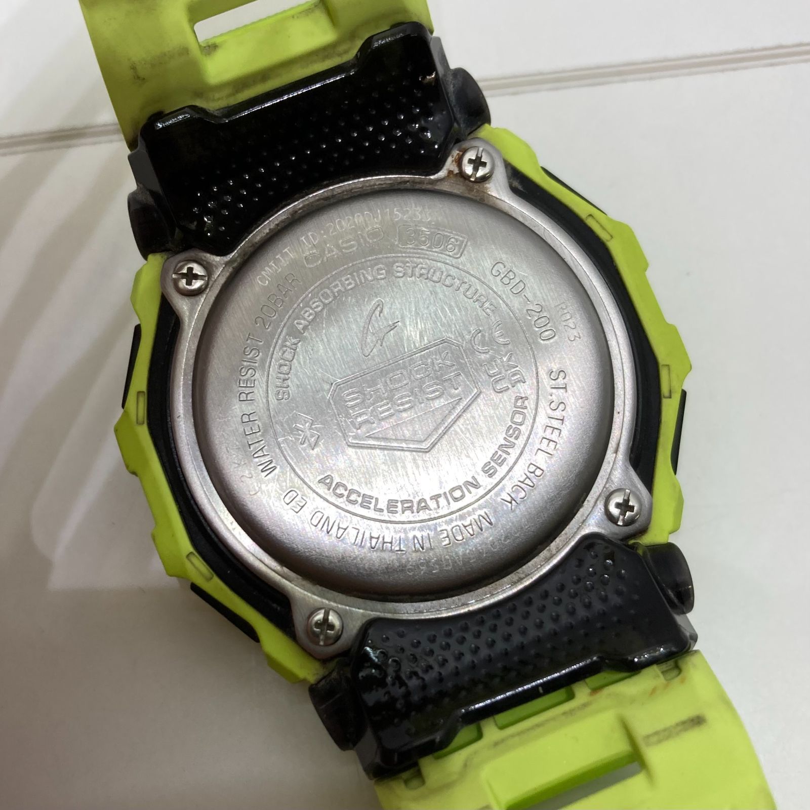 CASIO G-SHOCK G-SQUAD GBD-200 3506 イエロー カシオ - メルカリ