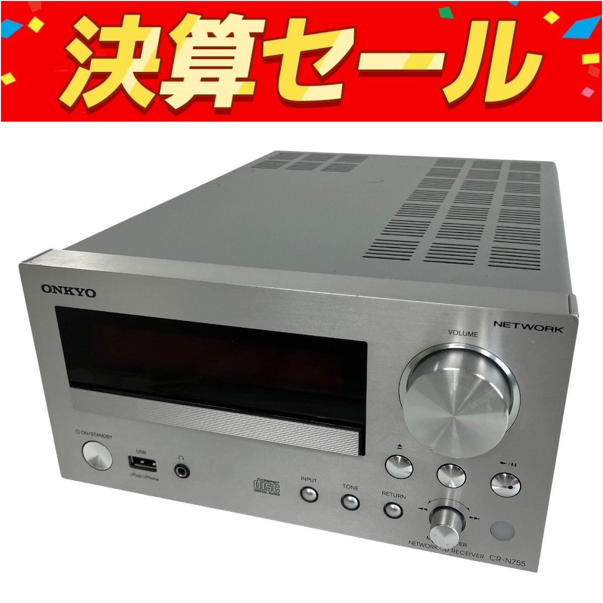 ONKYO CR-N755 ネットワーク CDレシーバー 2013年製 音響機材 ジャンク Y10111153