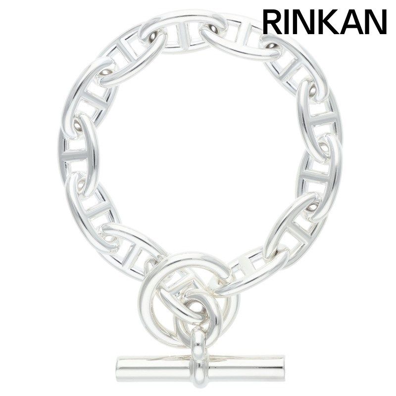 エルメス Chaine d Ancre GM シェーヌダンクルGMシルバーブレスレット メンズ 13LINK